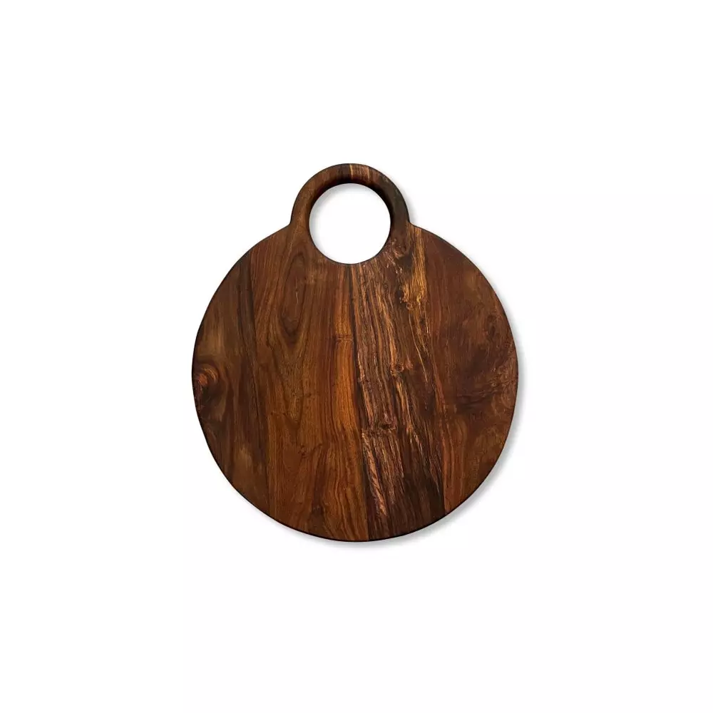 Stuff Design Taverna Serveerplank rond, 32x38cm sheesham